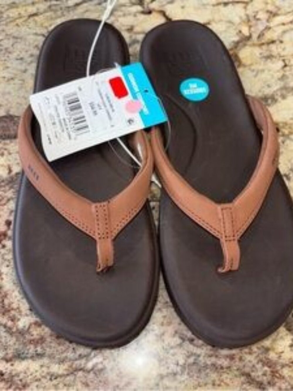 Reef Dark Brown Flip Flops NWT Sz 8